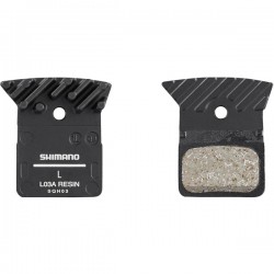 Shimano L03A Road Disc Brake Pads, cooling fins, resin 